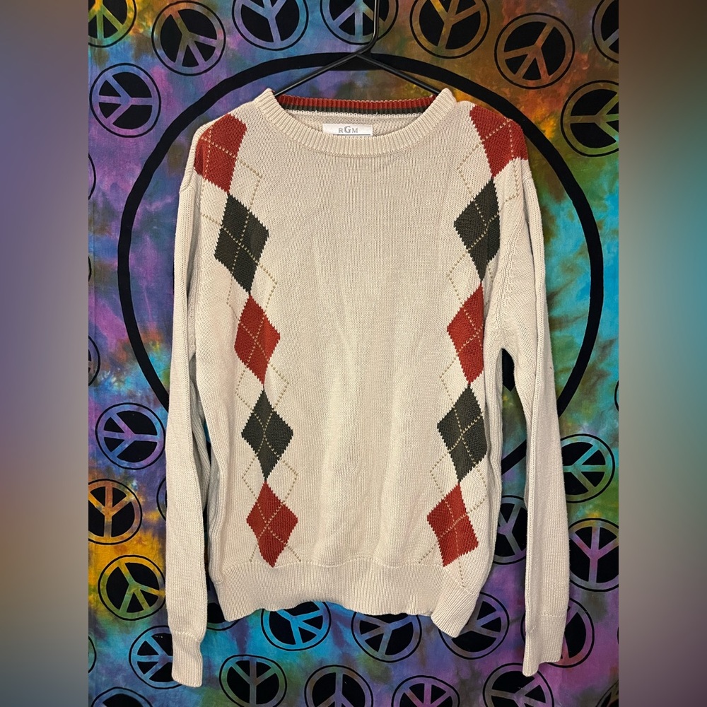 Color: Tan With Red & Green Designs / Size: Adult Medium / Brand: RGM